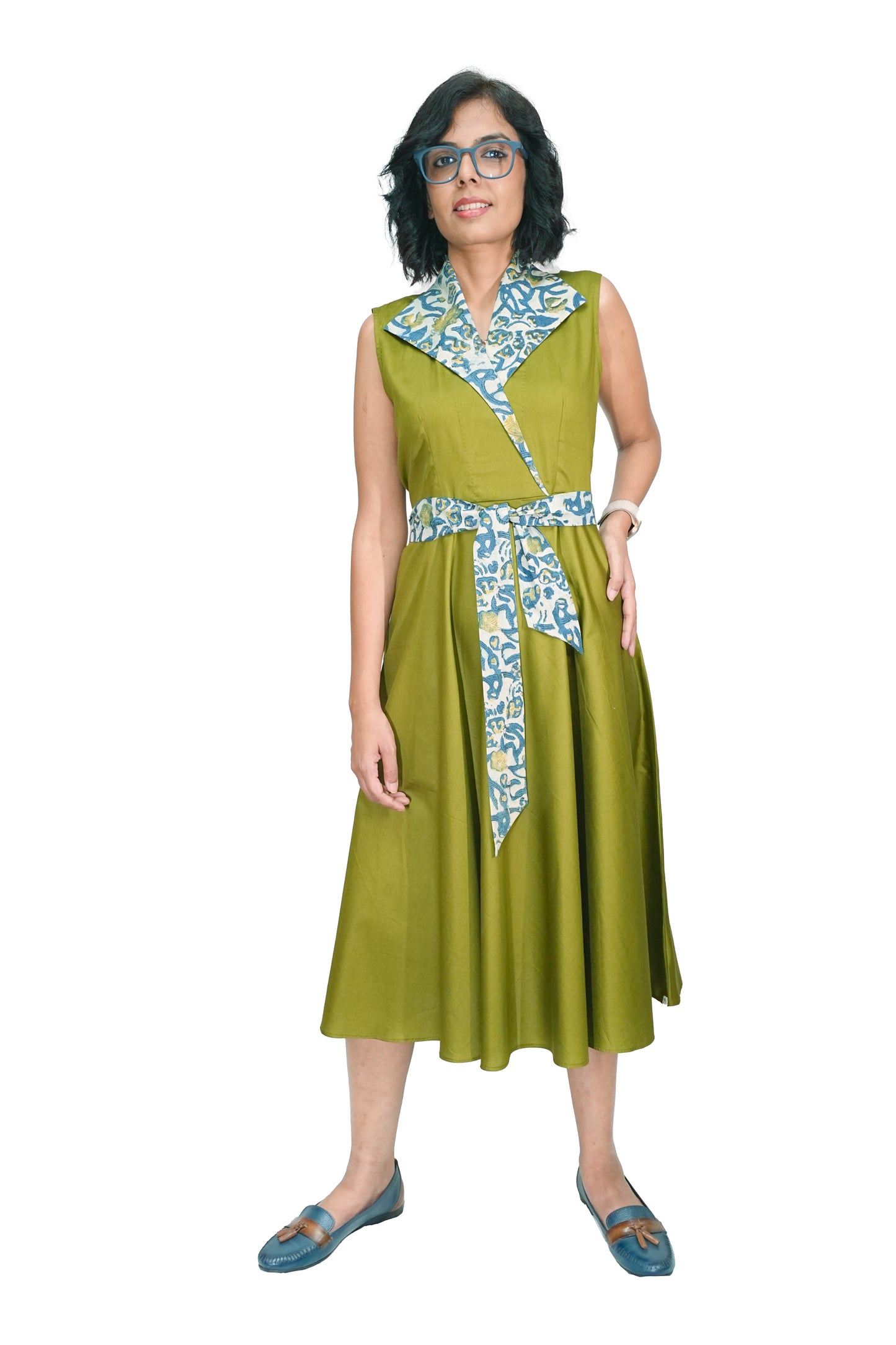 Opulent Olive Casual Dress