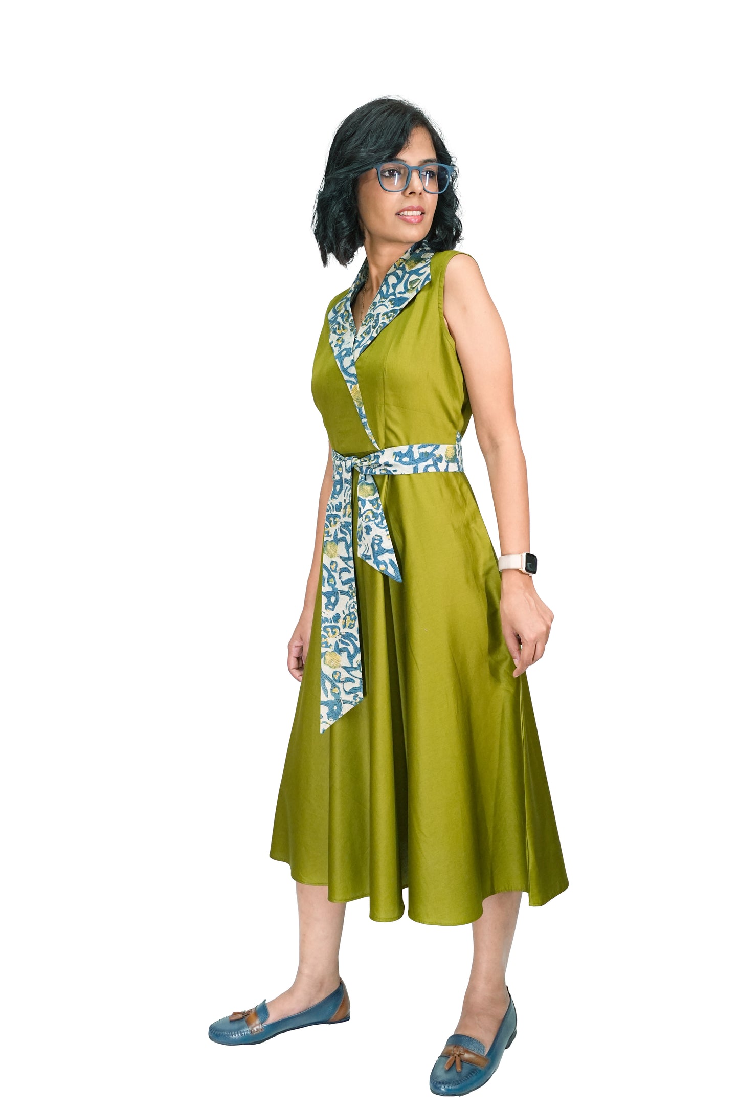 Opulent Olive Casual Dress