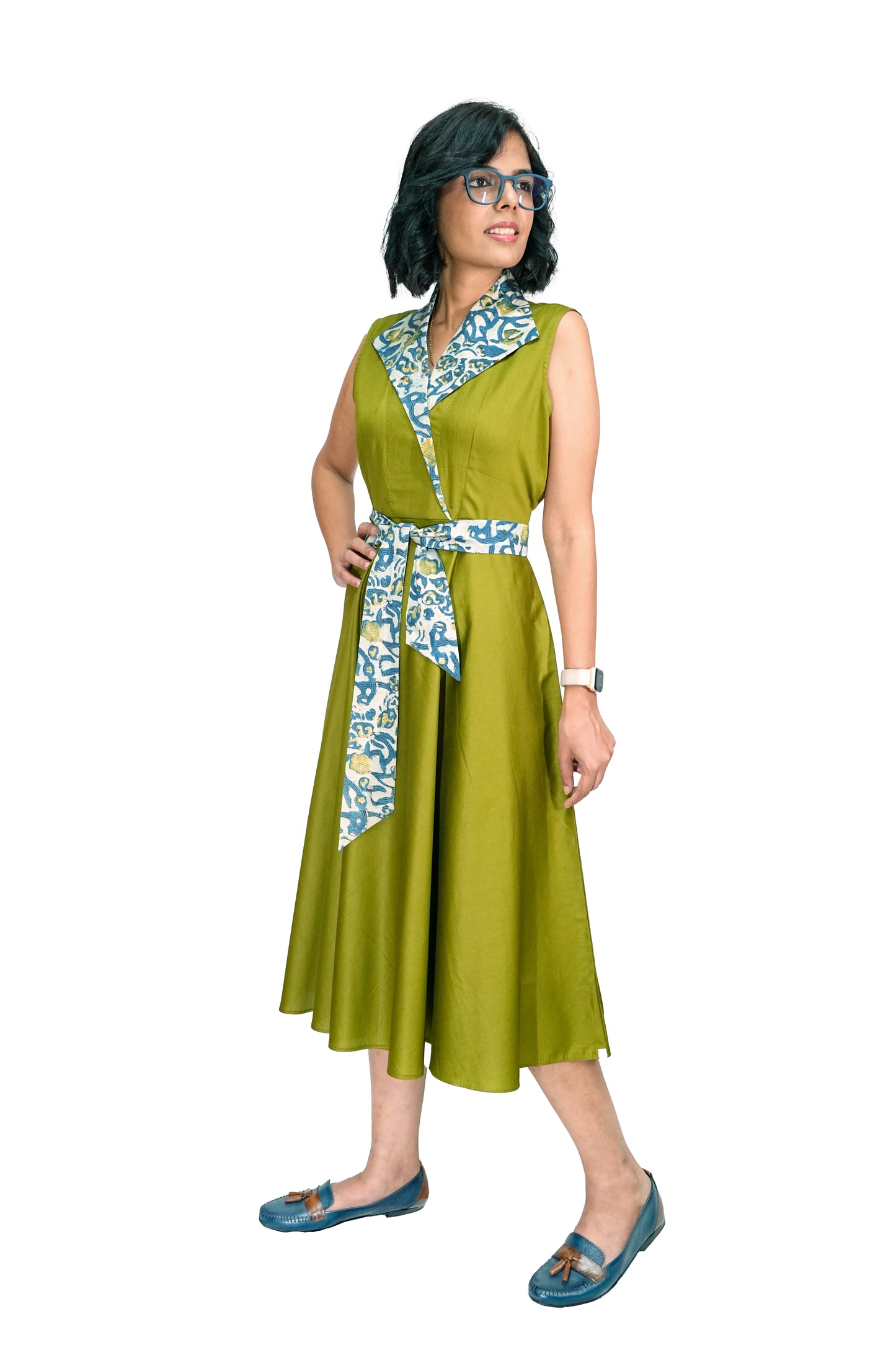 Opulent Olive Casual Dress