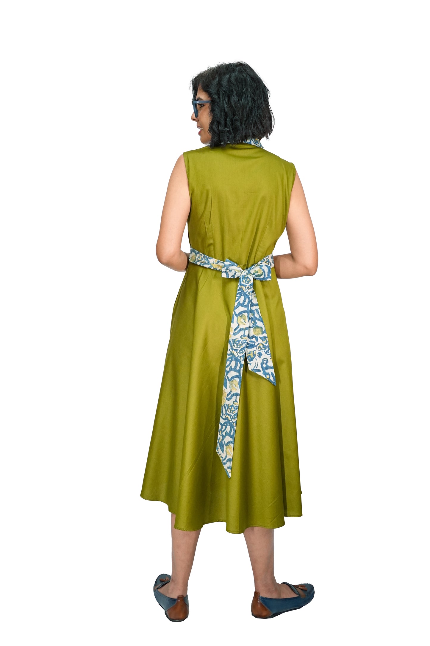 Opulent Olive Casual Dress