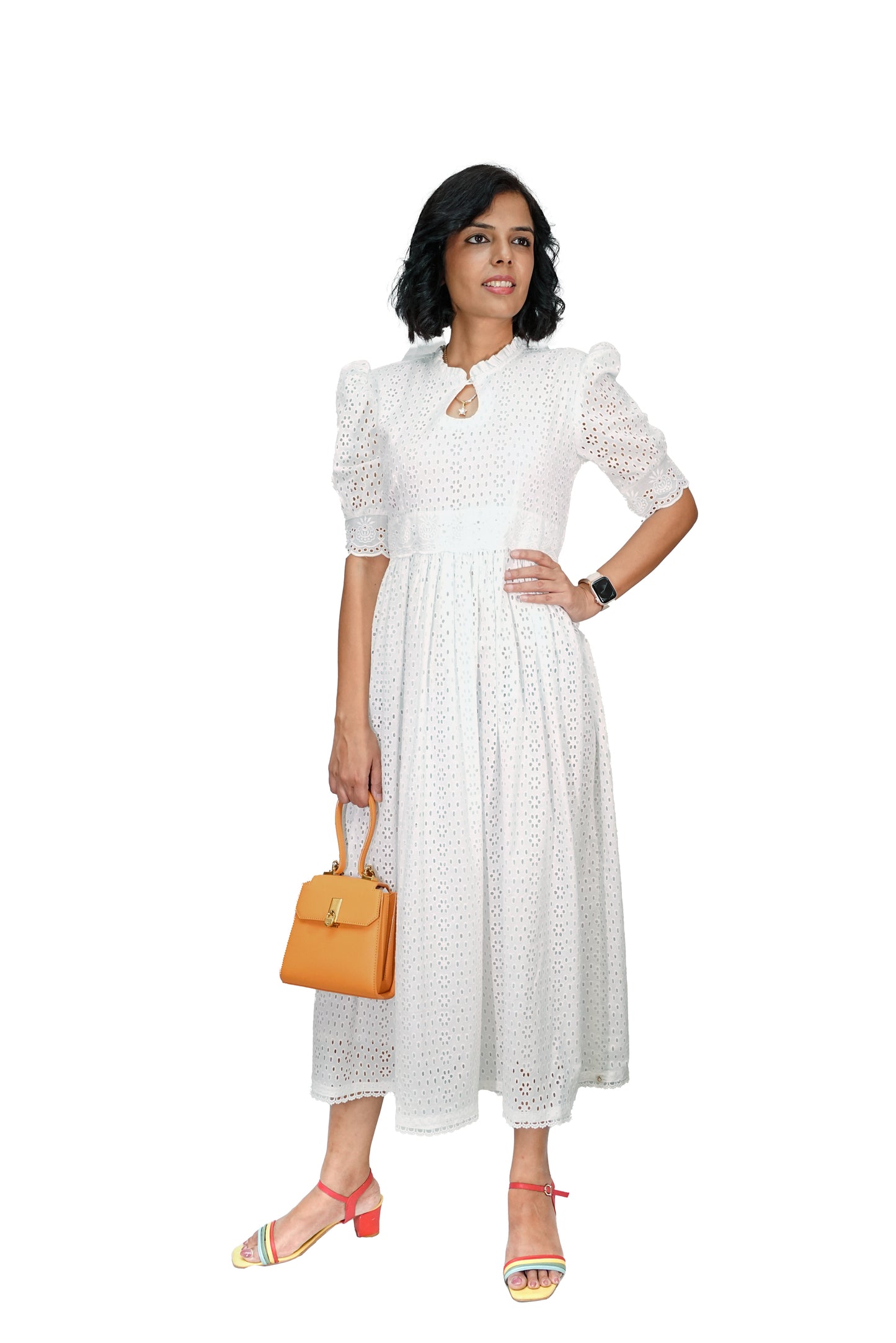 Snowy White Hakoba Dress