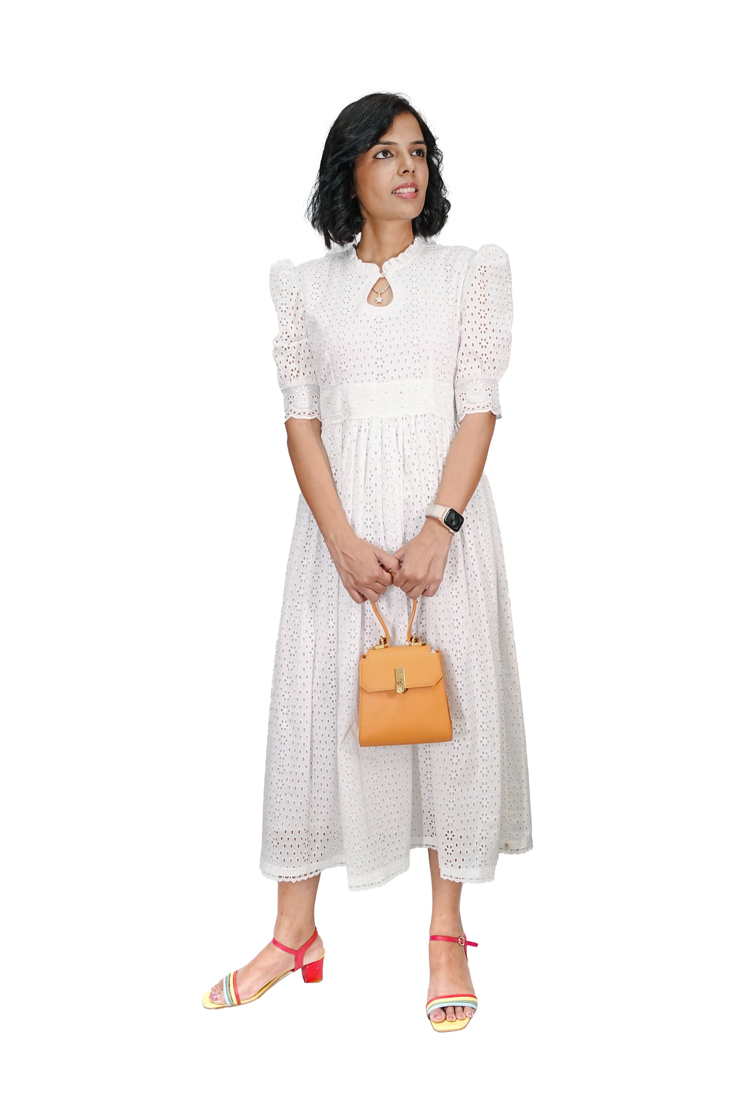 Snowy White Hakoba Dress