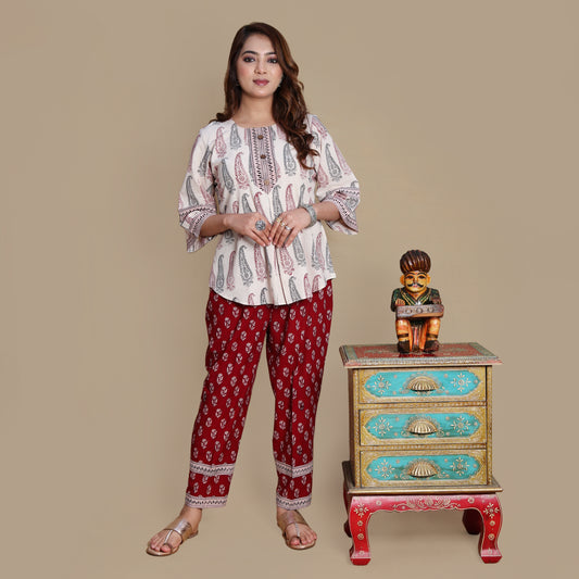 Paisley Bagh Hand Block Printed Co-ord Set