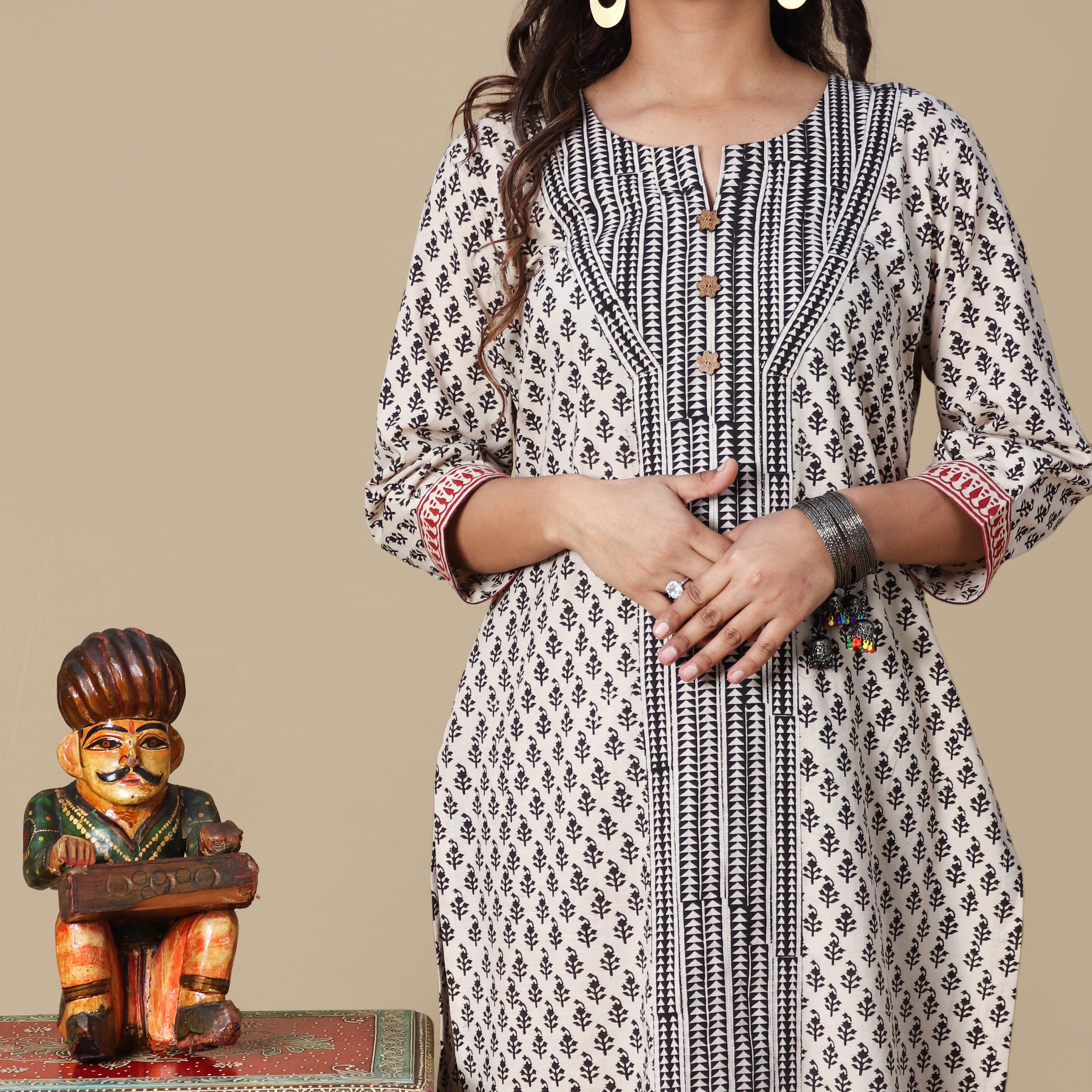 Sulekha Hand Block Kurta Pant Set