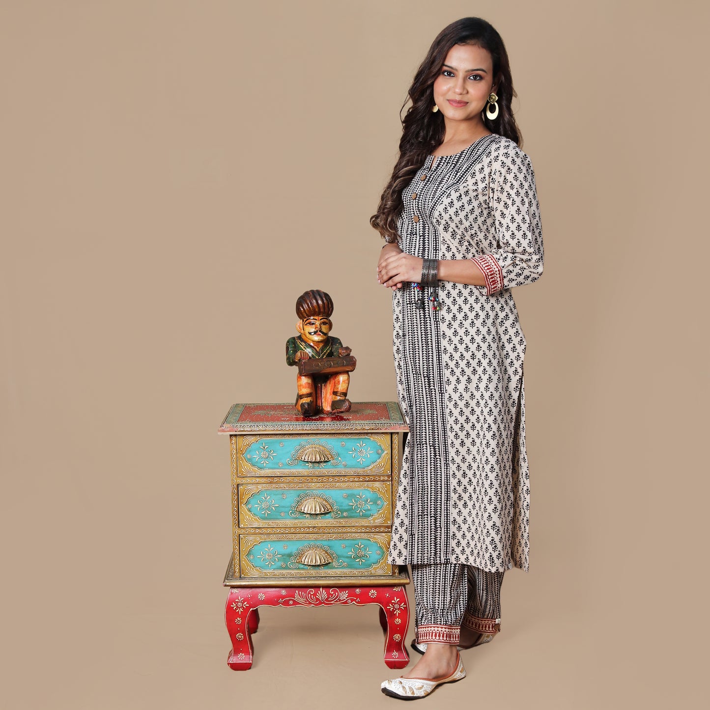 Sulekha Hand Block Kurta Pant Set