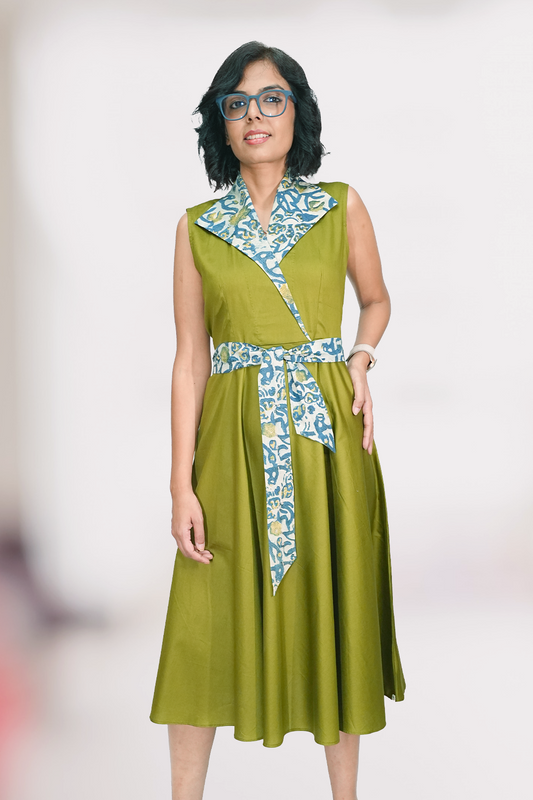 Opulent Olive Casual Dress