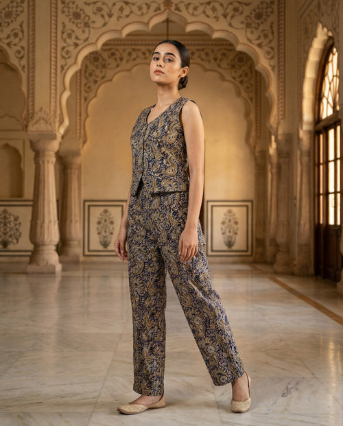 Dark Nights Kalamkari Co ord Set