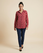 Pure Cotton Polka Dots - Red