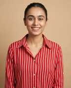 Pure cotton Striped Shirt - Red