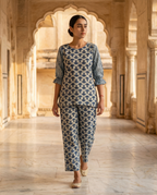 Floral Indigo Co ord Set