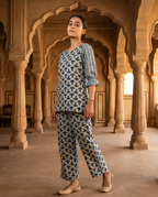 Floral Indigo Co ord Set