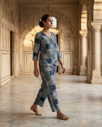 Indigo Asymmetric Co ord Set