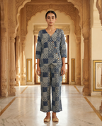 Indigo Asymmetric Co ord Set