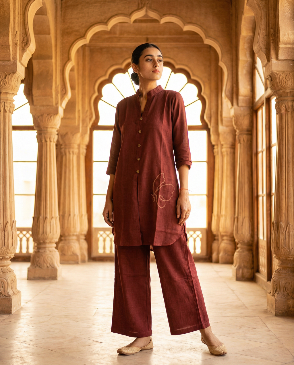 Butterfly Cherry Co ord Set