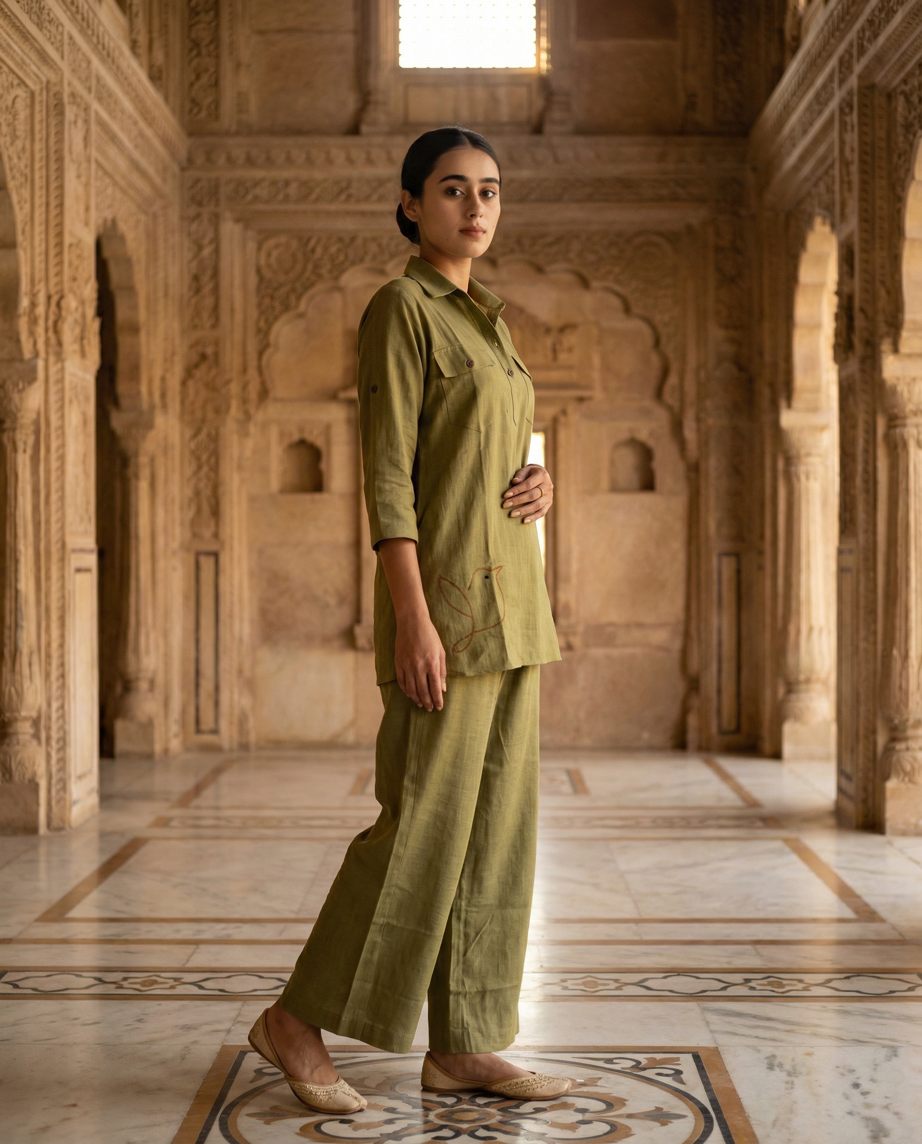 Olive Birdie Co ord Set