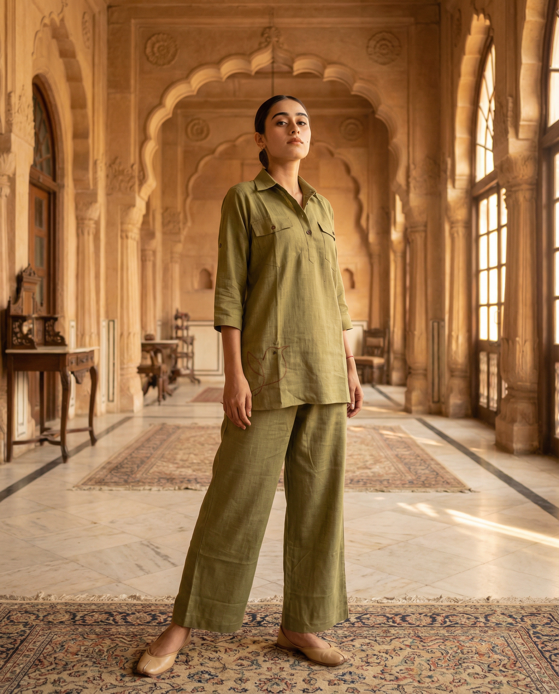 Olive Birdie Co ord Set