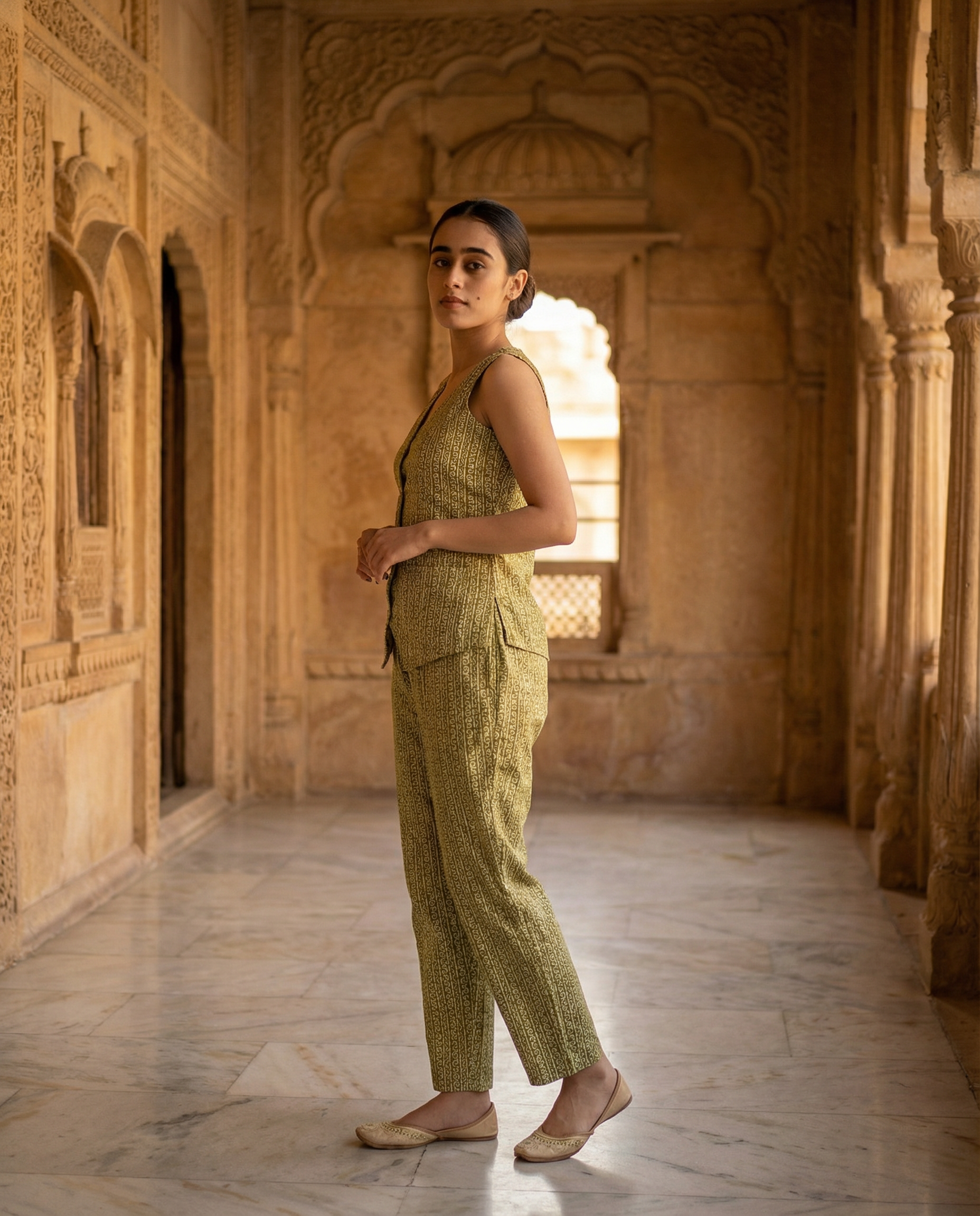 Olive Heritage Blazer Set