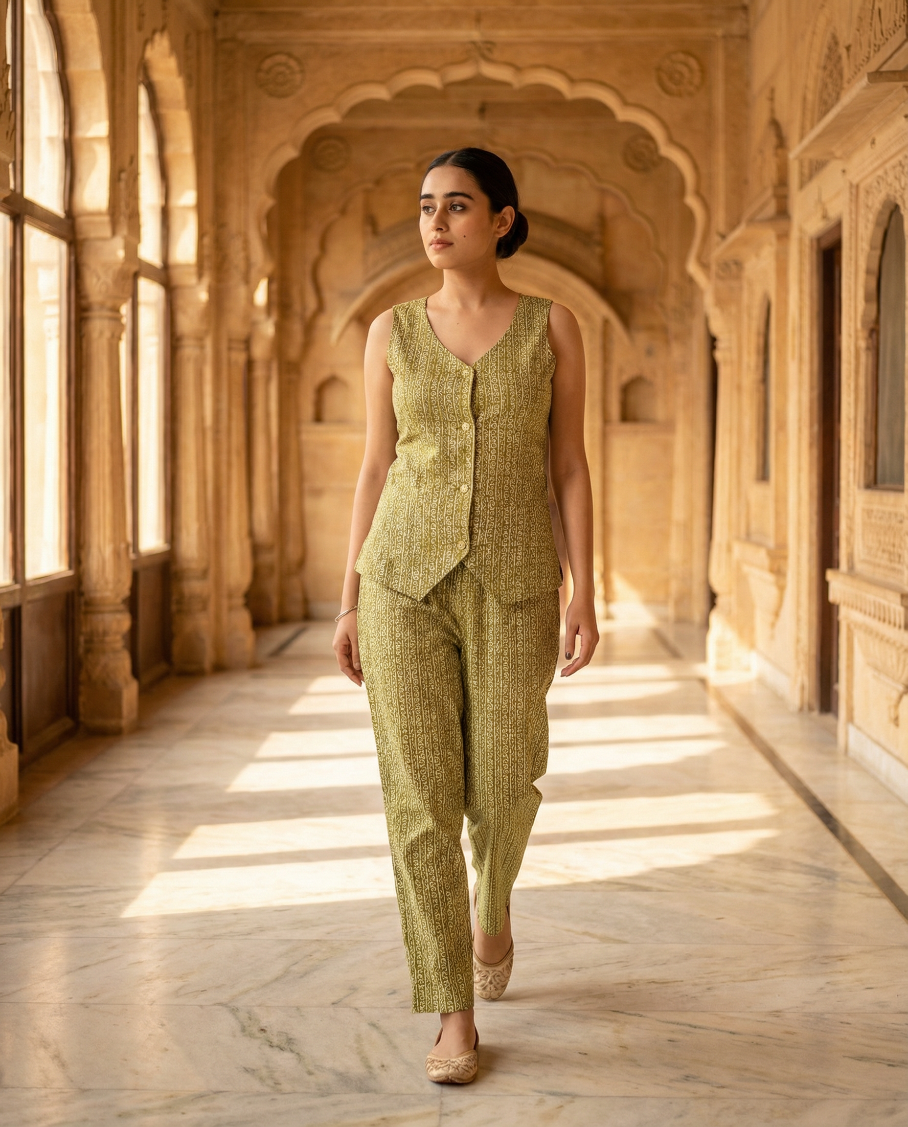 Olive Heritage Blazer Set
