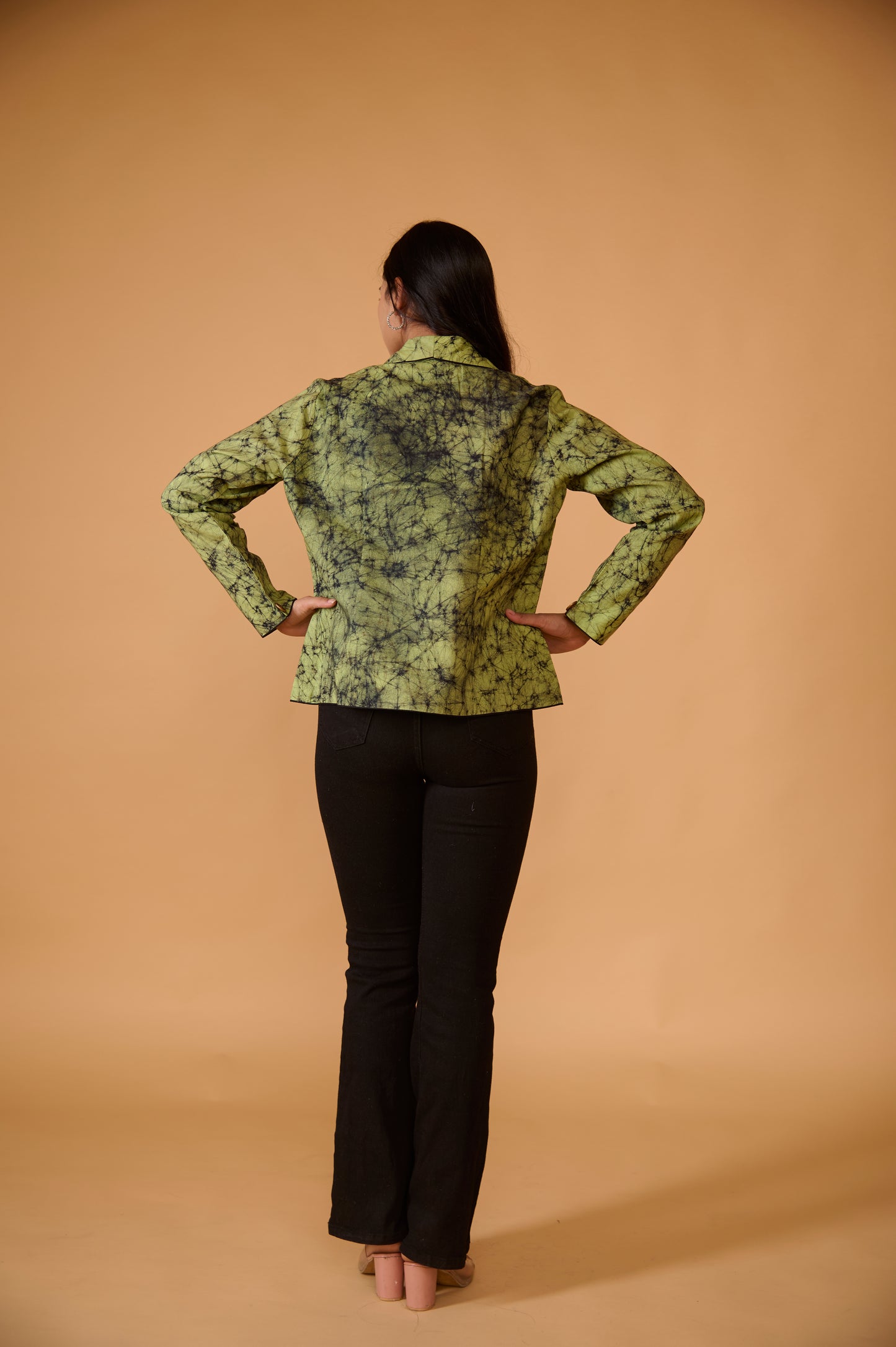 Classy Green Batik Blazer